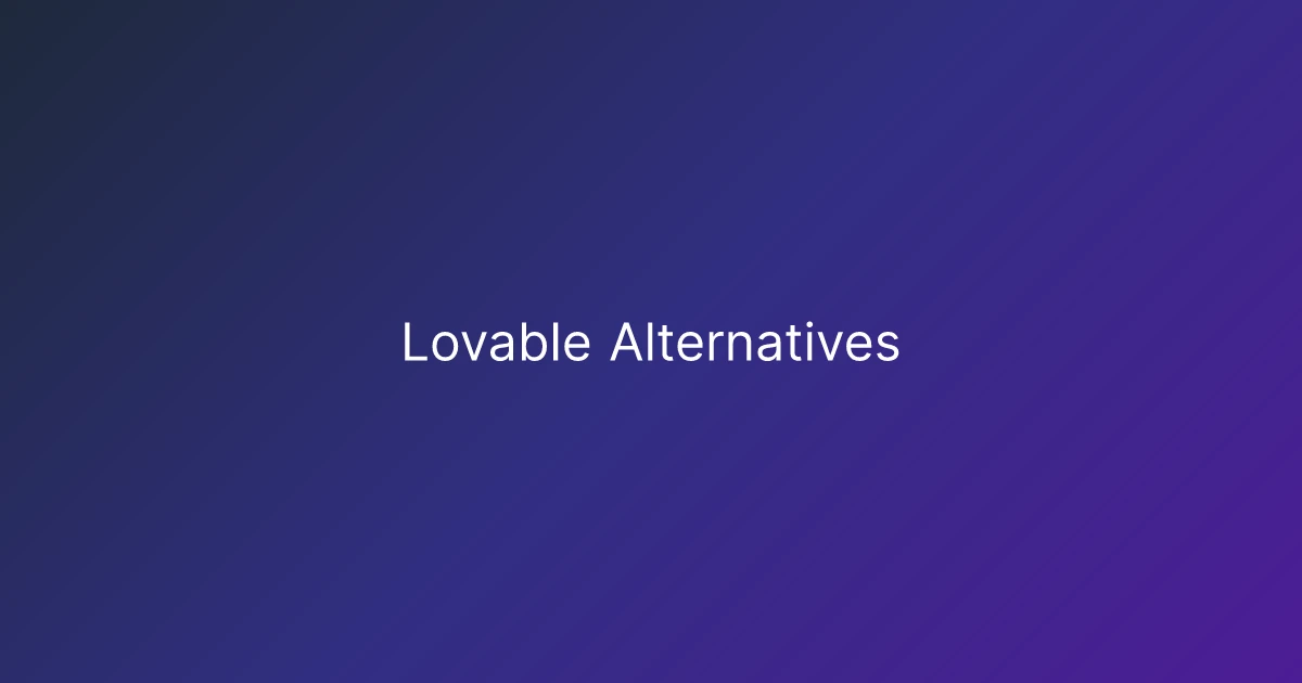 Lovable Alternatives